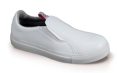 scarpa bianca slip-on roma