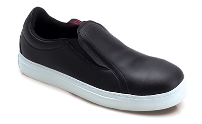 scarpa nera slip-on roma