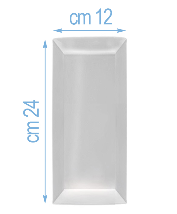 Piatto Rettangolare cm 24X12